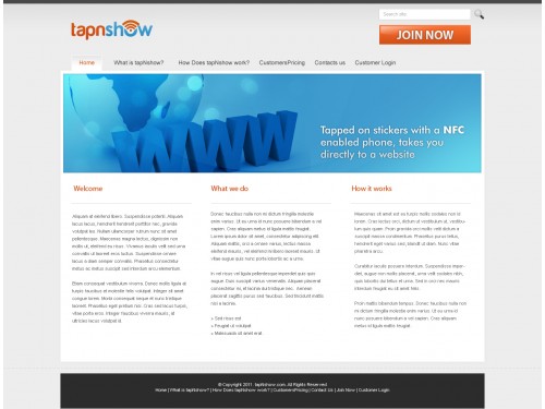 Website Design - tapnshow.com