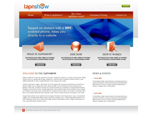 Website Design - tapnshow.com