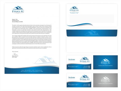 Stationary Design for Real Estate Investment Company