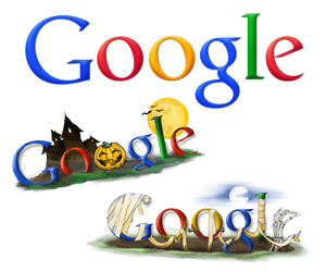 Google Halloween Logos for the Last Decade