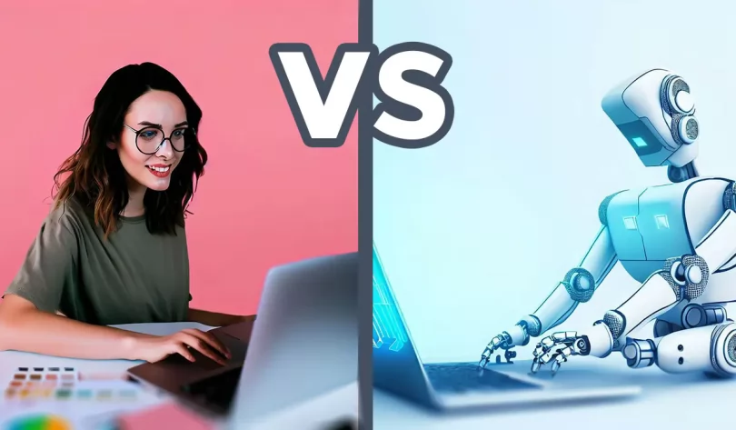 AI vs Human Graphic Designers