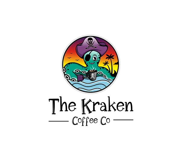 Looking for a Cartoonish Kraken Design for a coffee shop!