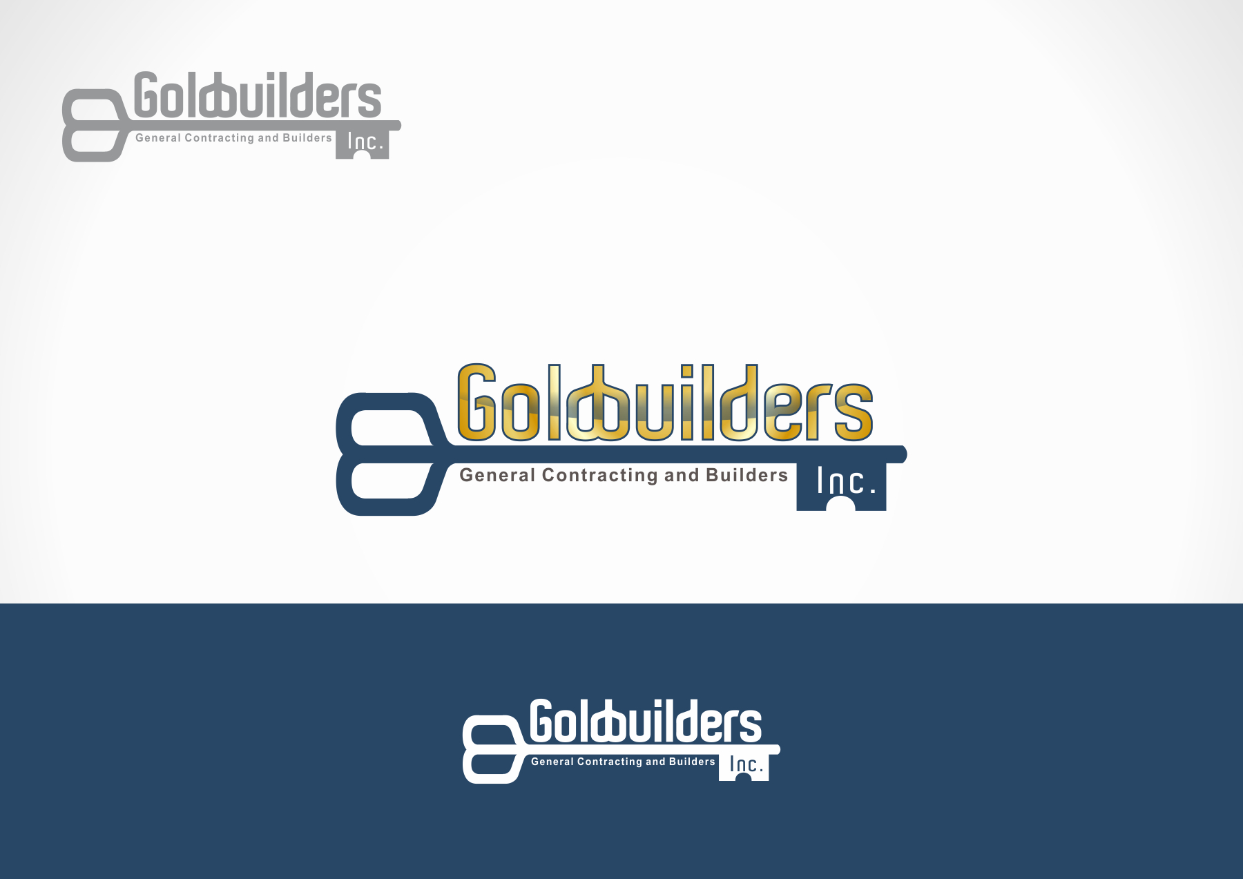 Logo Design Gold Builders 110Designs