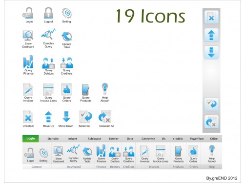 19 Icons for an Excel Add-in