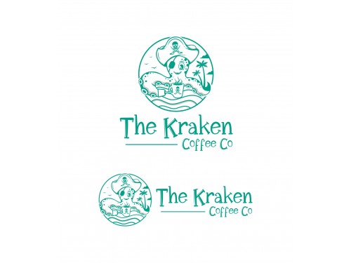 Looking for a Cartoonish Kraken Design for a coffee shop! 