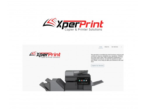  “XperPrint” Company Branding Logo