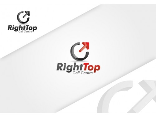 Winning design by droplet for Contest: Right Top Call Centre Logo Needed 