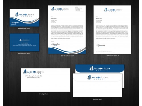 Real Estate Company Business Card & Stationery Design