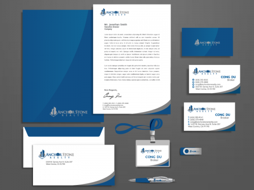 Real Estate Company Business Card & Stationery Design