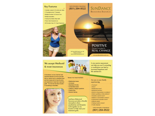 Design for Contest: creative but subtle brochure for behavioral health