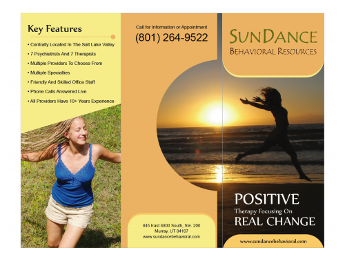 Design for Contest: creative but subtle brochure for behavioral health