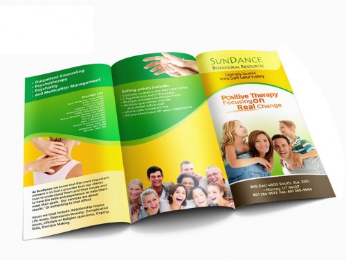 Design for Contest: creative but subtle brochure for behavioral health