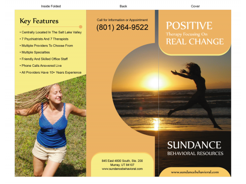 Design for Contest: creative but subtle brochure for behavioral health