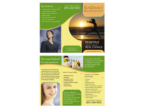 Design for Contest: creative but subtle brochure for behavioral health