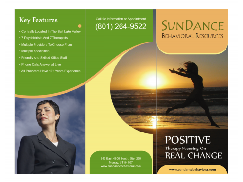 Design for Contest: creative but subtle brochure for behavioral health
