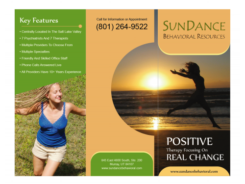 Design for Contest: creative but subtle brochure for behavioral health