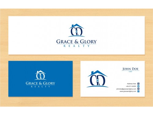 Design by GOLD for Contest: Real Estate Company Business Card and Logo