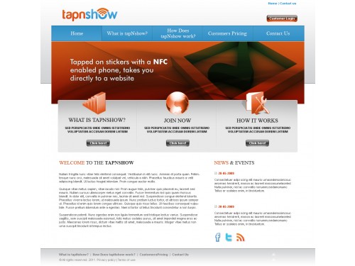 Website Design - tapnshow.com