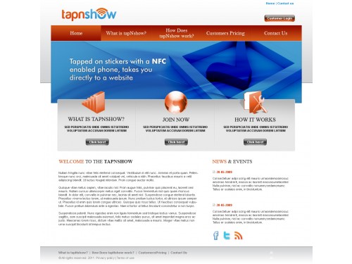 Website Design - tapnshow.com