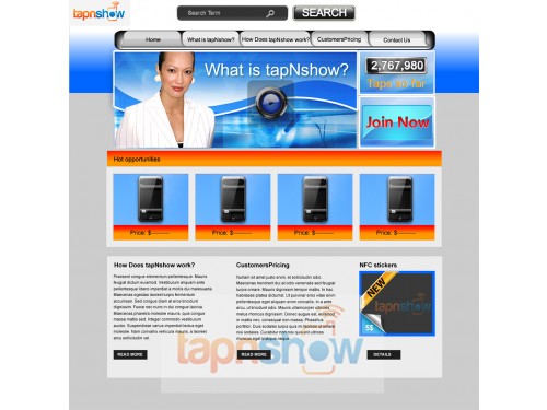 Website Design - tapnshow.com