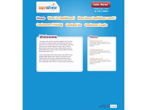 Website Design - tapnshow.com