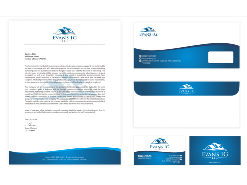 Stationary Design for Real Estate Investment Company