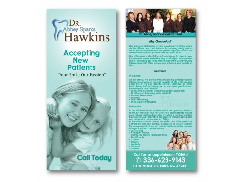 Design for Contest: Front & Back Pamphlet/Brochure