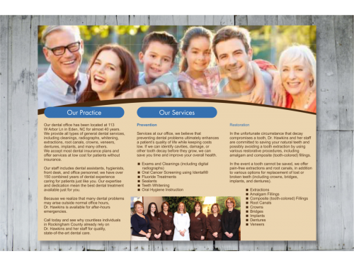 Design for Contest: Front & Back Pamphlet/Brochure