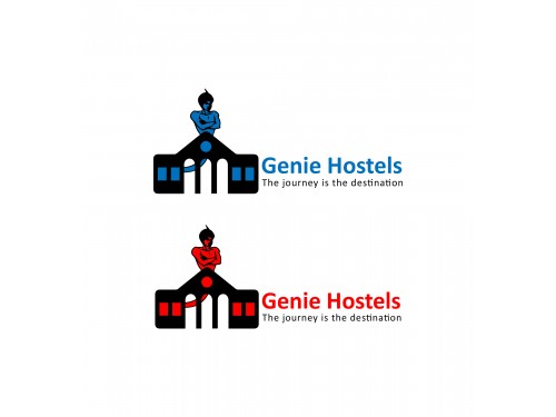 Design for Contest: Attractive vibrant hostel logo.
