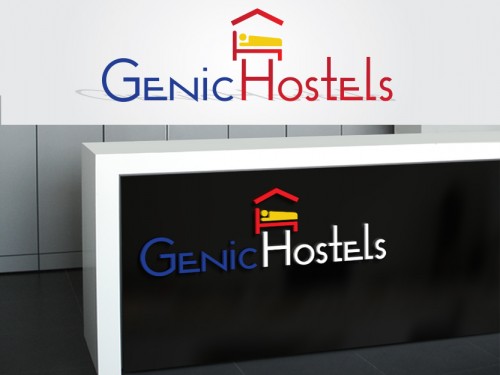 Design for Contest: Attractive vibrant hostel logo.