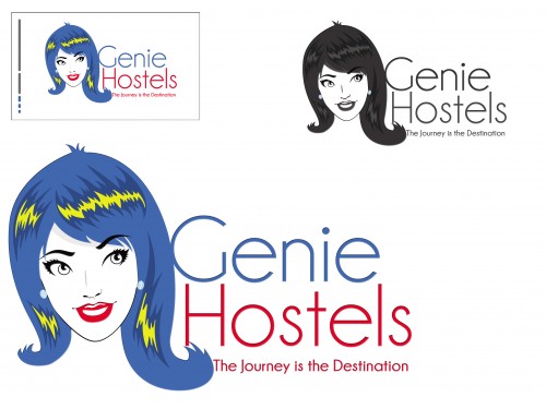 Design for Contest: Attractive vibrant hostel logo.