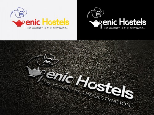 Design for Contest: Attractive vibrant hostel logo.