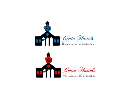 Design for Contest: Attractive vibrant hostel logo.
