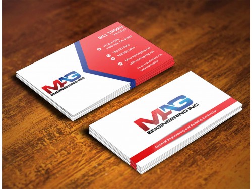 Design for Contest: Business cards for MAG Engineering Inc