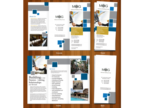 Construction company Tri-fold brochure