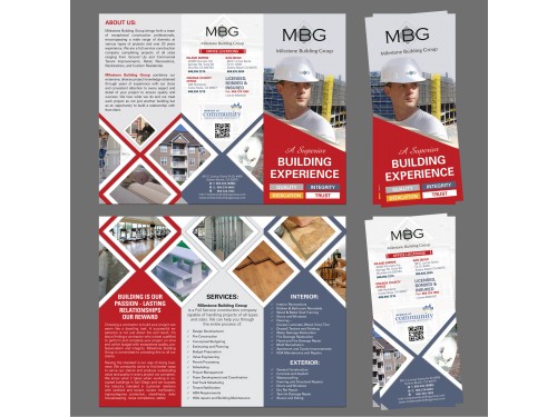 Construction company Tri-fold brochure