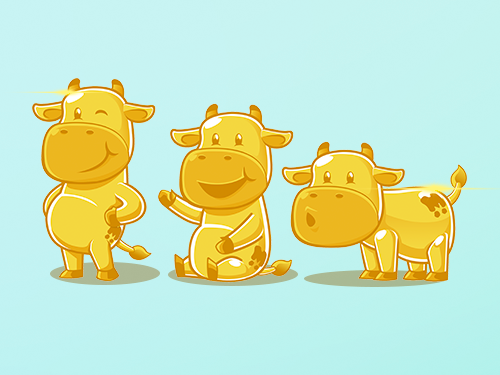 Winning design by jolyosmabs for Contest: Cute graphic of Cow 