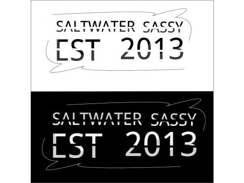 Design for Contest: SASSY BEACH WAVE & FISHING HOOK & TEE