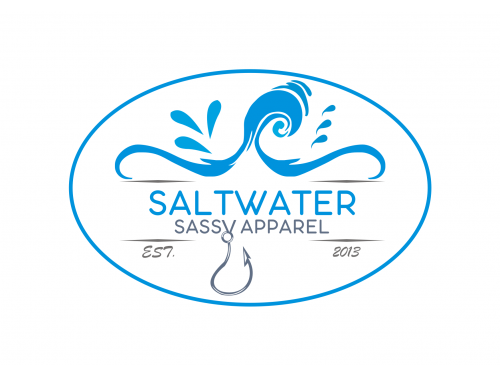 Design for Contest: SASSY BEACH WAVE & FISHING HOOK & TEE