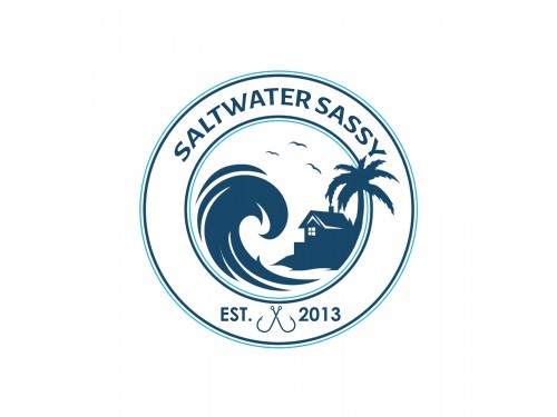 Design for Contest: SASSY BEACH WAVE & FISHING HOOK & TEE