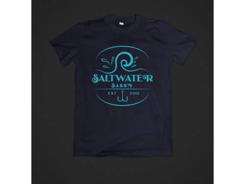 Design for Contest: SASSY BEACH WAVE & FISHING HOOK & TEE