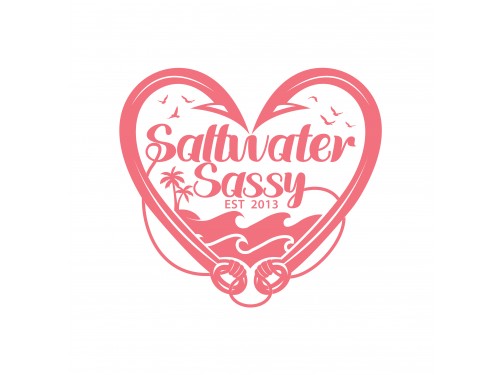 Design for Contest: SASSY BEACH WAVE & FISHING HOOK & TEE