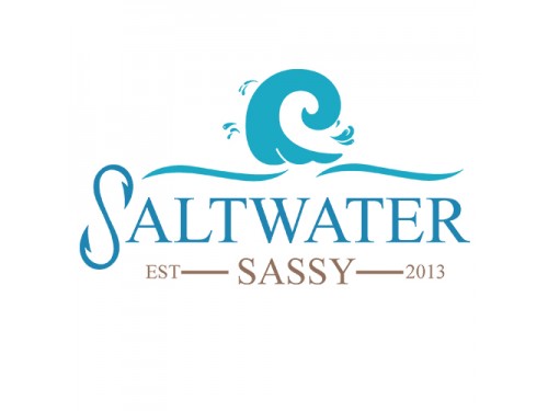 Design for Contest: SASSY BEACH WAVE & FISHING HOOK & TEE