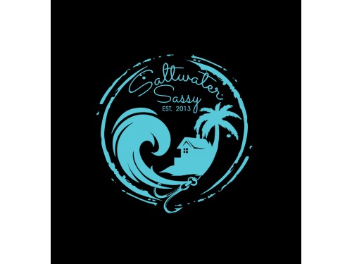 Design for Contest: SASSY BEACH WAVE & FISHING HOOK & TEE