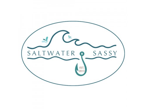 Design for Contest: SASSY BEACH WAVE & FISHING HOOK & TEE