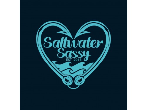 Design for Contest: SASSY BEACH WAVE & FISHING HOOK & TEE