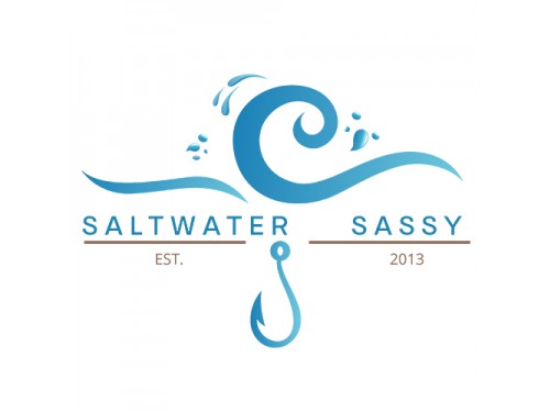 Design for Contest: SASSY BEACH WAVE & FISHING HOOK & TEE