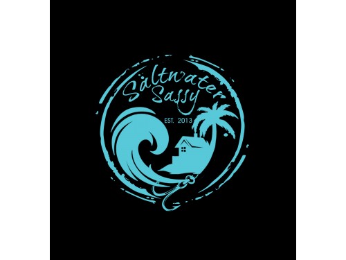 Design for Contest: SASSY BEACH WAVE & FISHING HOOK & TEE