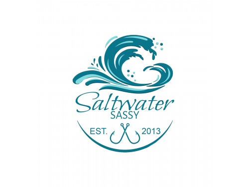 Design for Contest: SASSY BEACH WAVE & FISHING HOOK & TEE