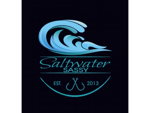 Design for Contest: SASSY BEACH WAVE & FISHING HOOK & TEE